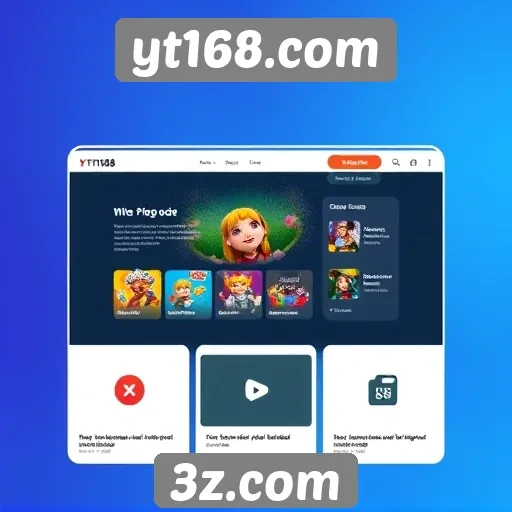 Análise da interface do usuário no yt168.com