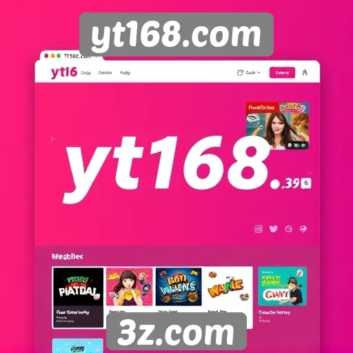 Análise da interface do usuário do yt168.com